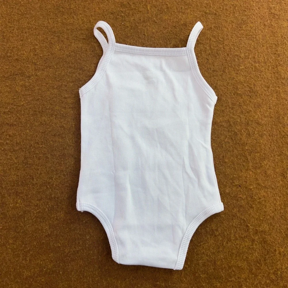 Minimoi Baby 6M White Ribbed Train Hot Air Balloon 2 Pack Bodysuits New